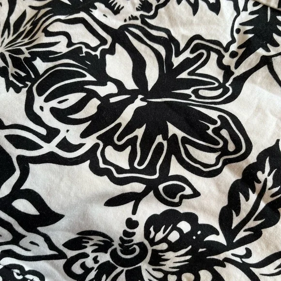 Black and White Floral Midi Sundress, Boutique European Brand, Size 4 - Picture 6 of 7